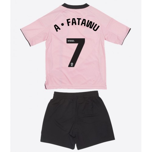 Leicester City Issahaku Fatawu #7 Fußballbekleidung 3rd trikot Kinder 2025-26 Kurzarm (+ kurze hosen)